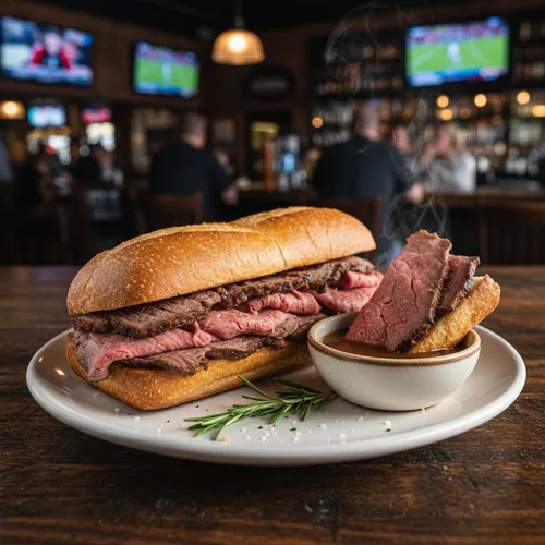 Beef Dip at TOPS Pizza