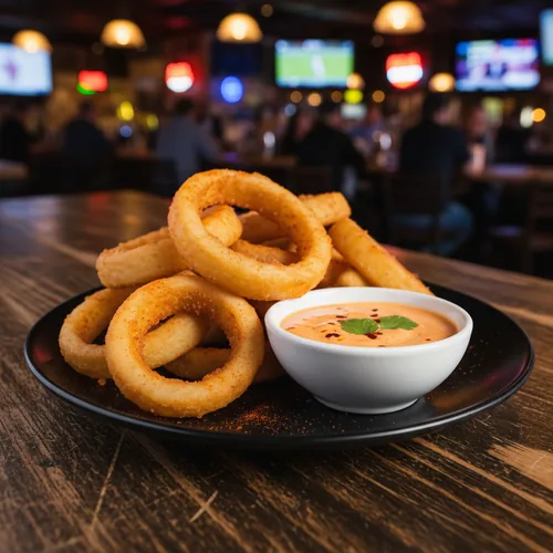 Onion Rings at TOPS Pizza