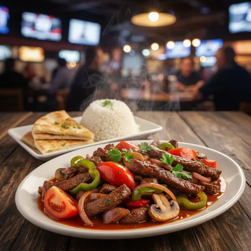 Pepper Steak at TOPS Pizza