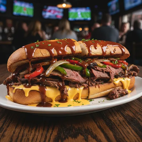 Philly Cheese Steak at TOPS Pizza