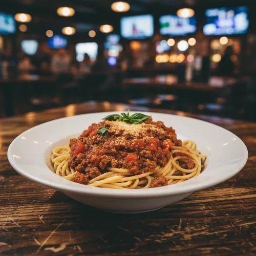 TOPS Spaghetti at TOPS Pizza